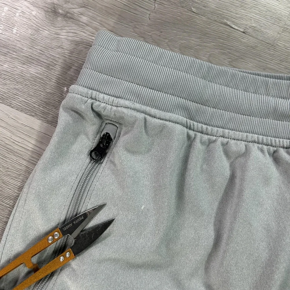 Under Armour Sweatpants Mens Large Gray Knit Jogger Zip Pockets Athletic 1366207